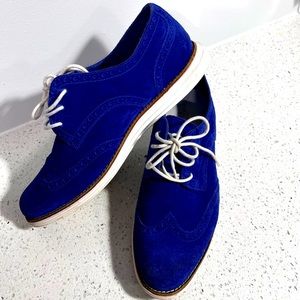 Blue Suede Cole Haan shoes.